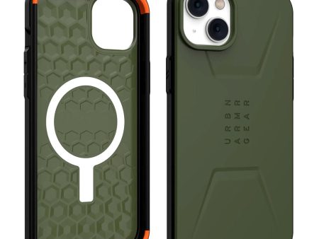 iPhone 14 Plus UAG CIVILIAN Series Cover - MagSafe Kompatibel - Olive Fashion