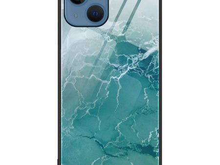 iPhone 14 Plus Plastik Cover m. Glasbagside - Turkis Hot on Sale