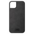 iPhone 14 Plus Black Rock Ægte Læder Cover - Sort Online now