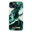 Ideal Of Sweden iPhone 14 Plus Fashion Case - Golden Olive Marble Online Sale