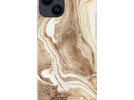 Ideal Of Sweden iPhone 14 Plus Fashion Case - Golden Sand Marble Online Hot Sale