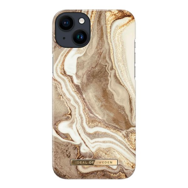 Ideal Of Sweden iPhone 14 Plus Fashion Case - Golden Sand Marble Online Hot Sale