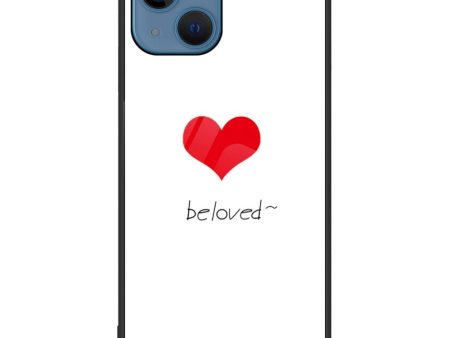 iPhone 14 Plus Plastik Cover m. Glasbagside - Beloved Online now