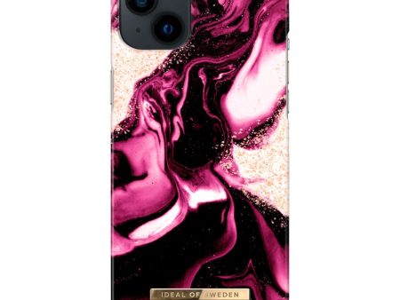 iDeal Of Sweden iPhone 14 Plus Fashion Case - Golden Ruby Marble Online Hot Sale