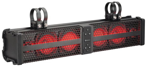 2 Rockville XBAR-24 24 ATV UTV Soundbar Bluetooth Speaker Systems w LED+Wire Kit Online Hot Sale