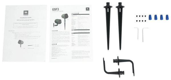 (12) JBL-GSF3-TN 3  Landscape Ground Stake 70v Commercial Speakers+8  Sub+Amp Supply