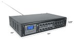 Rockville PRE-70V 70V Stereo Preamp Mixer with 8 Zones, Bluetooth Optical Mic In Online