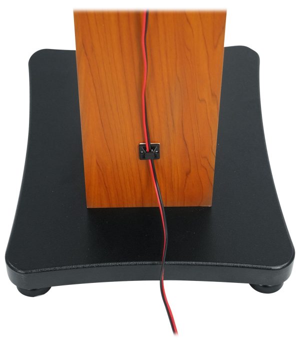 2) Rockville SS36C Premium Classic Wood Grain 36  Speaker Stands Up to 100Lbs Supply