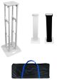 2 Rockville RTP-GO Portable Collapsible DJ Totem Light Speaker Stands+Bags+Scrim Supply