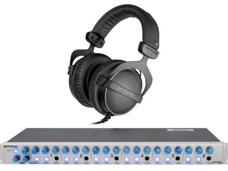 Beyerdynamic DT-770 Pro 32 Ohm + Presonus HP60 6 Channel Headphone Amplifier Amp For Cheap