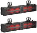 2 Rockville XBAR-24 24 ATV UTV Soundbar Bluetooth Speaker Systems w LED+Wire Kit Online Hot Sale