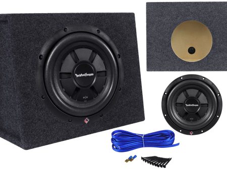 Rockford Fosgate R2SD4-10 10  400W  4 Ohm Subwoofer + Slim Sub Enclosure Box Hot on Sale