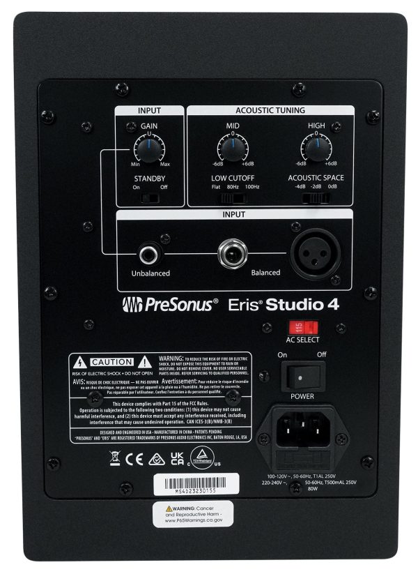 2) Presonus Eris Studio 4 Powered Active 4  Studio Monitors Speakers+Headphones Online Hot Sale