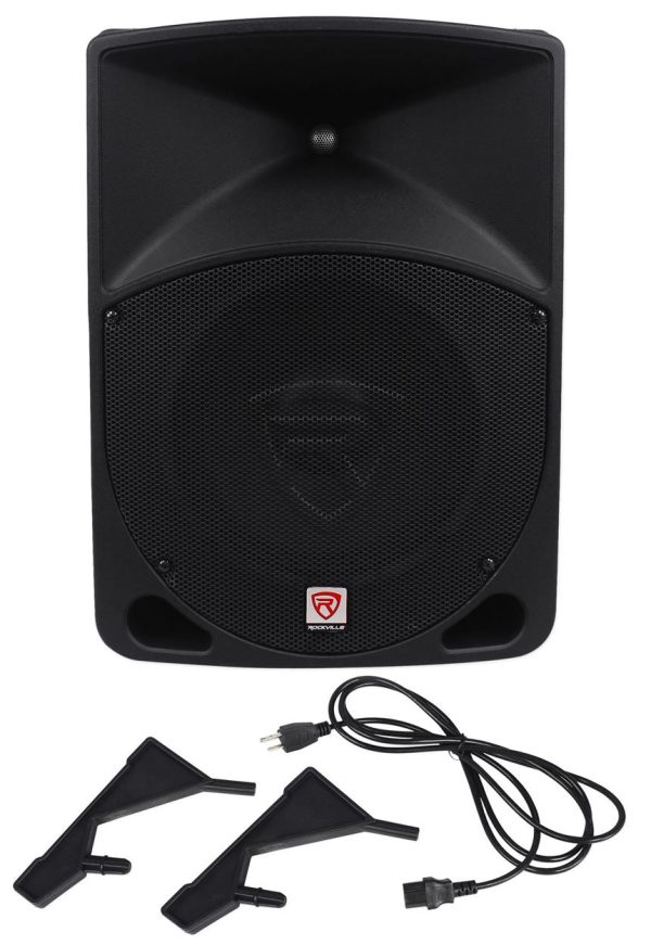 Rockville RPG10 10  Powered Active 600 Watt 2-Way DJ PA Speaker System For Sale