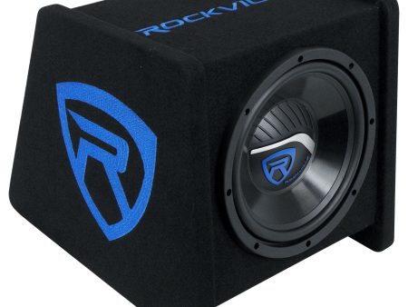 Rockville RV10P 10  500w Car Audio Subwoofer in Vented Sub Enclosure Box - 4 Ohm Cheap