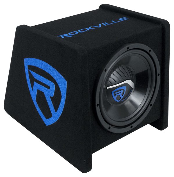 Rockville RV10P 10  500w Car Audio Subwoofer in Vented Sub Enclosure Box - 4 Ohm Cheap