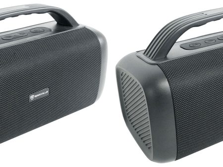 (2) Rockville RPB55 Wireless Linking Portable Bluetooth Speakers w Deep Bass Online Sale