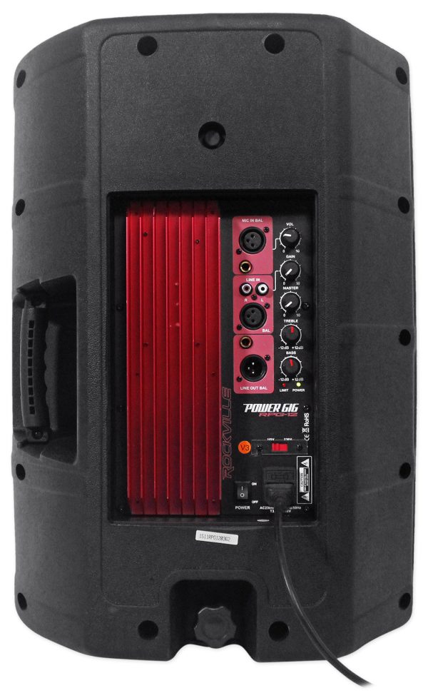 Rockville RPG12 12  Powered Active 800 Watt 2-Way DJ PA Speaker System Sale