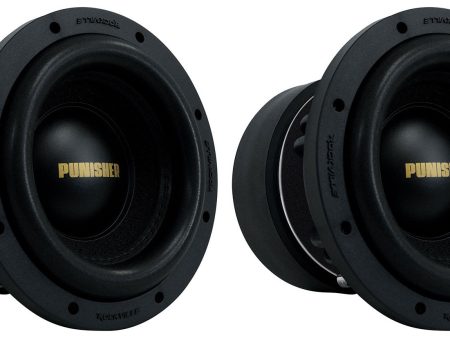 2 Rockville Punisher 8D2 8  3000w Peak 750w RMS Competition Car Audio Subwoofers Discount