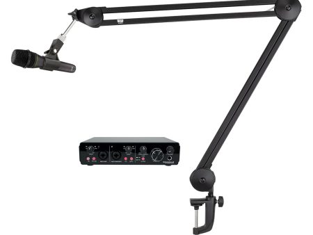 Mackie EM-89D Dynamic Microphone+Warm Audio Boom Arm+Recording Interface For Cheap