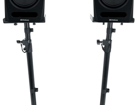 (2) Presonus R65 V2 6.5  140w Active Studio Monitors Speakers+Adjustable Stands Supply