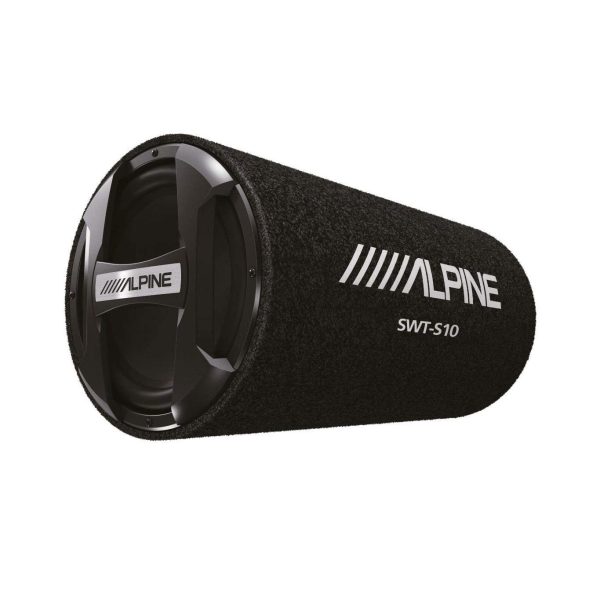 ALPINE SWT-S10 1200w 10  Car Audio Subwoofer in Bass Tube Enclosure 4-Ohm Sub Online Sale