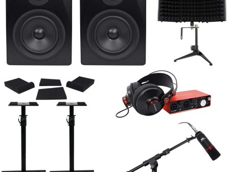 Focusrite SCARLETT SOLO STUDIO 2nd Gen Interface+Mic+Headphones+Monitors+Stands Online now