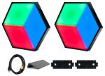 (2) American DJ 3D VISION PLUS DMX RGB LED Panels+Rigging Bar+Clamp+Power Cable Online Sale