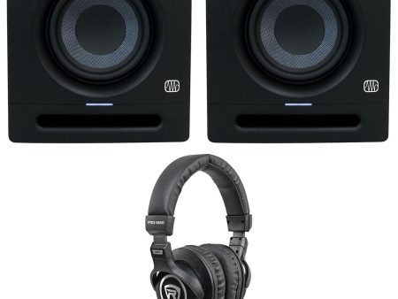 2) Presonus Eris Studio 4 Powered Active 4  Studio Monitors Speakers+Headphones Online Hot Sale