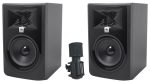 (2) JBL 305PMKII 5  Powered Studio Monitors Speakers+Warm Audio Skylight Mic on Sale