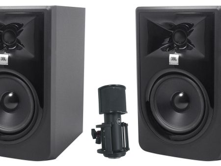 (2) JBL 305PMKII 5  Powered Studio Monitors Speakers+Warm Audio Skylight Mic on Sale