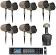 (10) JBL GSF6-TN 6.5  Landscape Ground Stake 70v Commercial Speakers+12  Sub+Amp For Cheap