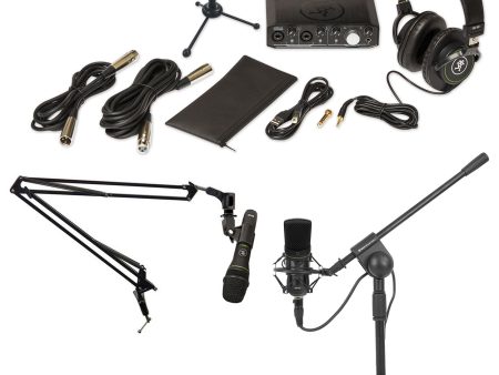 Mackie Producer Bundle Recording Interface+Dynamic+Condenser Mic+Boom+Headphones For Discount