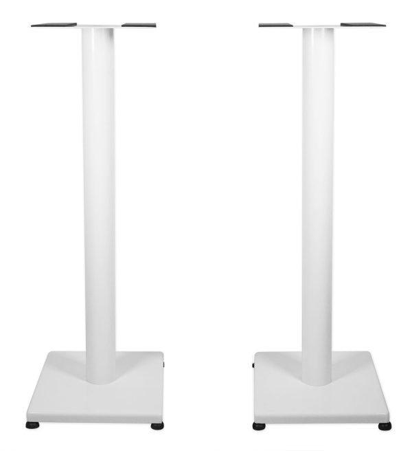 Pair Rockville RS29W 29 inches Steel Bookshelf Speaker Studio Monitor Stands - White Online now