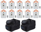 10 Rockville RF WEDGE WHITE RGBWA+UV Battery Wireless DMX Up Lights+Bags+Remotes Online