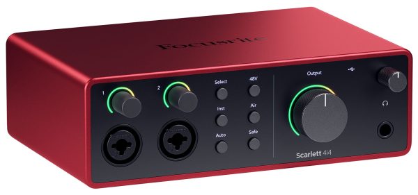 Focusrite Scarlett 4i4 4th Gen Studio Recording USB Audio Interface+Microphone Online Hot Sale