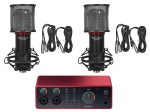 Focusrite Scarlett 4i4 4th Gen Studio Recording USB Audio Interface+Microphone Online Hot Sale