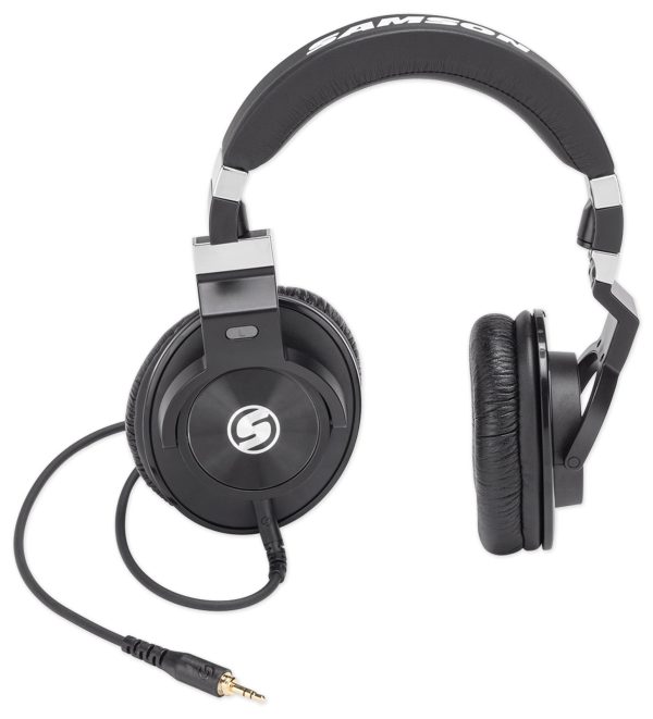 Samson Z-45 Studio Headphones w Lambskin Pads+Studio Mic+Shock Mount+Filter+Boom Online now