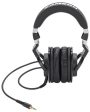 Samson Z-45 Studio Headphones w Lambskin Pads+Dynamic Microphone Mic+Boom+Cables Online Sale