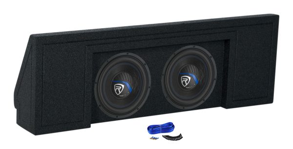 (2) Rockville 10  Subwoofers+Enclosure Box For Chevy Colorado 2015-2018 Crew Cab on Sale