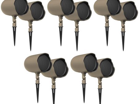 (10) JBL GSF6-TN 6.5  Landscape Ground Stake Wall 70v Commercial Speakers+Amp Sale