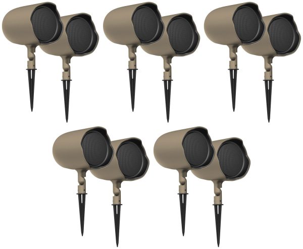 (10) JBL GSF6-TN 6.5  Landscape Ground Stake Wall 70v Commercial Speakers+Amp Sale