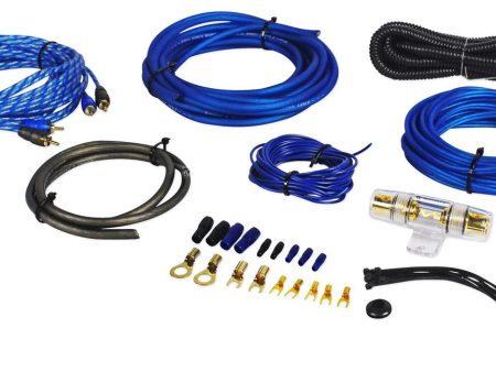 Rockville RWK81 8 Gauge Complete Amp Installation Wire Kit w  100% Copper RCA Sale