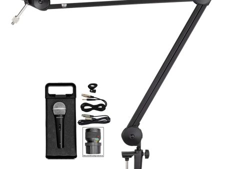 Warm Audio 512-BBA 31  Adjustable Microphone Boom Arm Mic Stand+Dynamic Mic Online