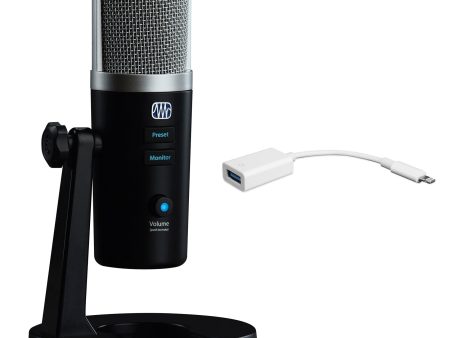 Presonus Revelator USB Microphone for Recording Streaming Zoom+iPhone iPad Cable Online now