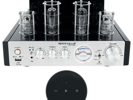 Rockville BluTube 70w Tube Amplifier Home Stereo w Smart Wifi Streaming Receiver For Discount