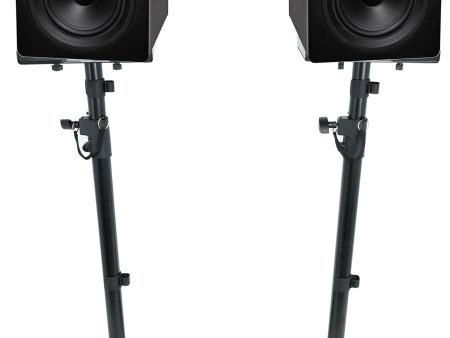 (2) Rockville DPM5B 5.25 inch 150W Powered Studio Monitor Speakers and Adjustable Stands Online