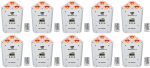 (10) Rockville RF WEDGE WHITE RGBWA+UV Battery Wireless DMX Up Lights+RF Remotes Online Hot Sale