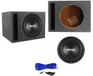 RE Audio SXX10D4 V2 SXXV2 10  1200w RMS Car Subwoofer+Vented Sub Box Enclosure Discount