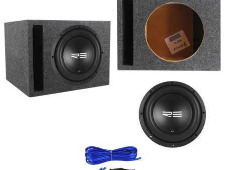 RE Audio SXX10D4 V2 SXXV2 10  1200w RMS Car Subwoofer+Vented Sub Box Enclosure Discount